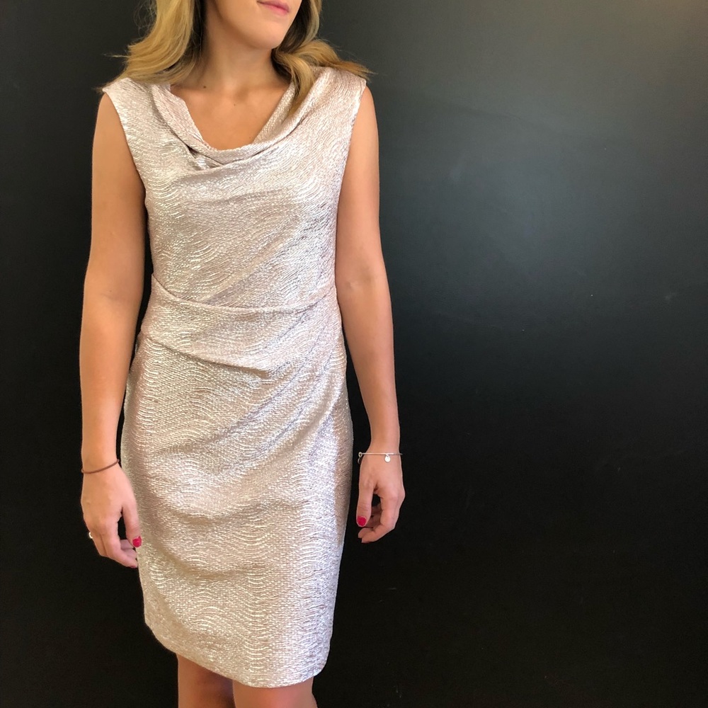 Scarlett BRAND NEW! Women’s metallic gold sleeveless dress 8